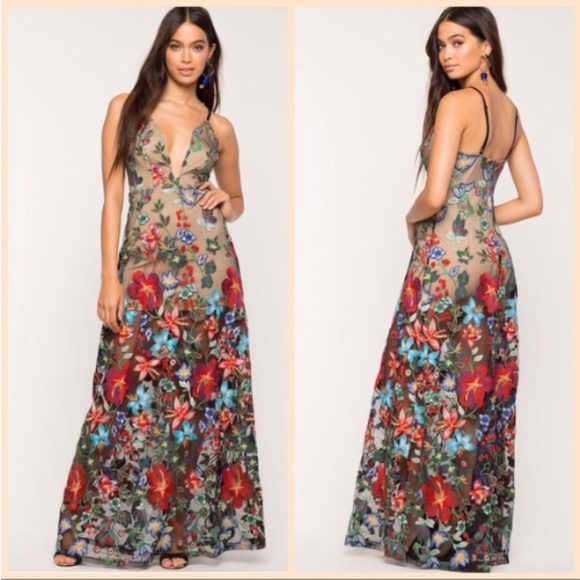 Dresses & Skirts - NWOT Gorgeous Enchanted Garden Maxi Dress ~ Sz 2